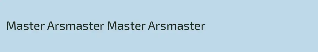 Master Arsmaster Master Arsmaster